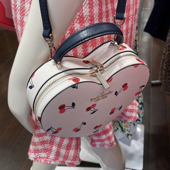 Kate Spade Love Shack Cherry Heart Crossbody Cream Multi - Picture 5 of 16